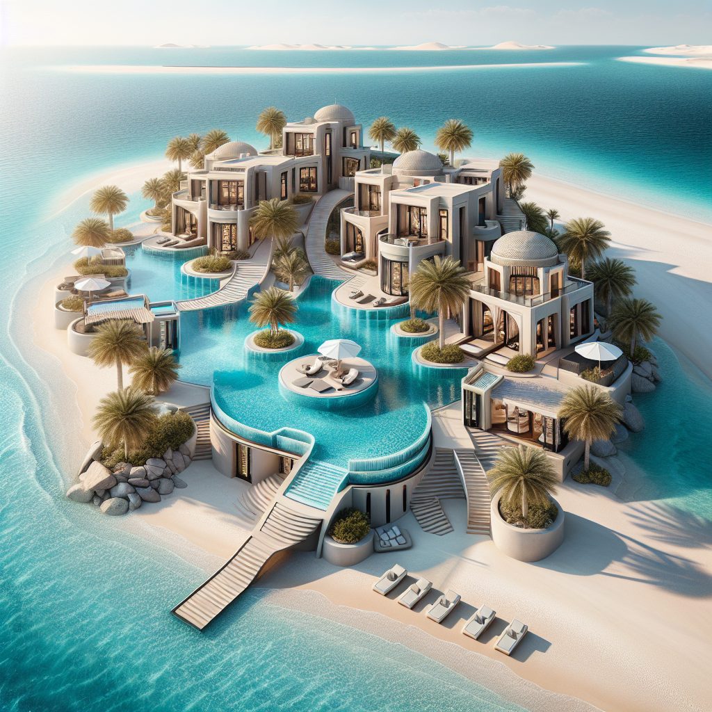 Abu Dhabi Private Island Villas With Infinity Pool Beachfront
