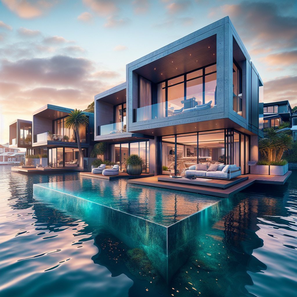 Auckland Harbour Luxury Villas With Infinity Pool Waterfront