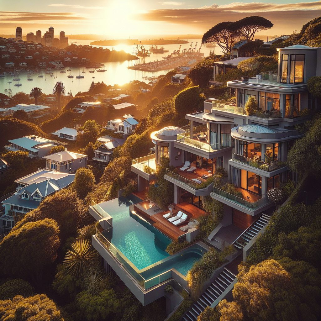 Auckland Villas With Harbour Infinity Pool