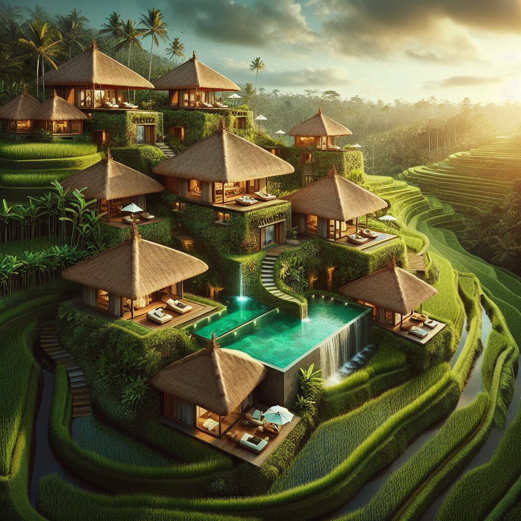 Bali Hidden Rice Terrace Villas With Infinity Pool Nature Escape