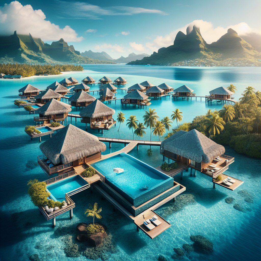 Bora Bora Lagoon Villas With Overwater Infinity Pool Deck