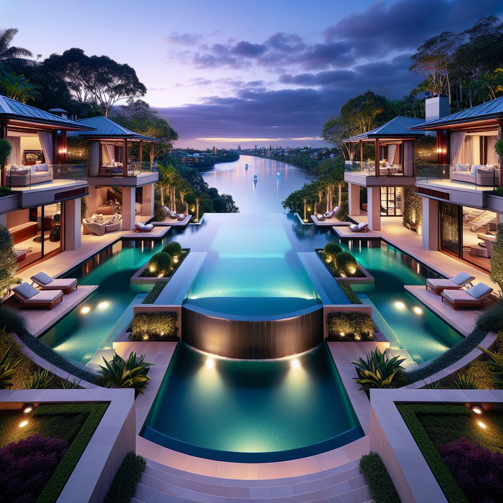 Brisbane Villas With Riverfront Infinity Pool