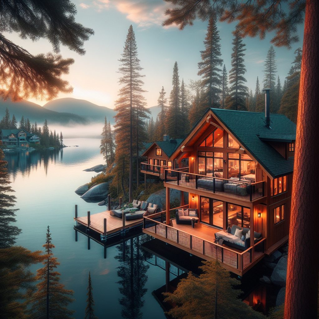 Canada Wilderness Retreat Cabins With Lake View And Luxury Amenities