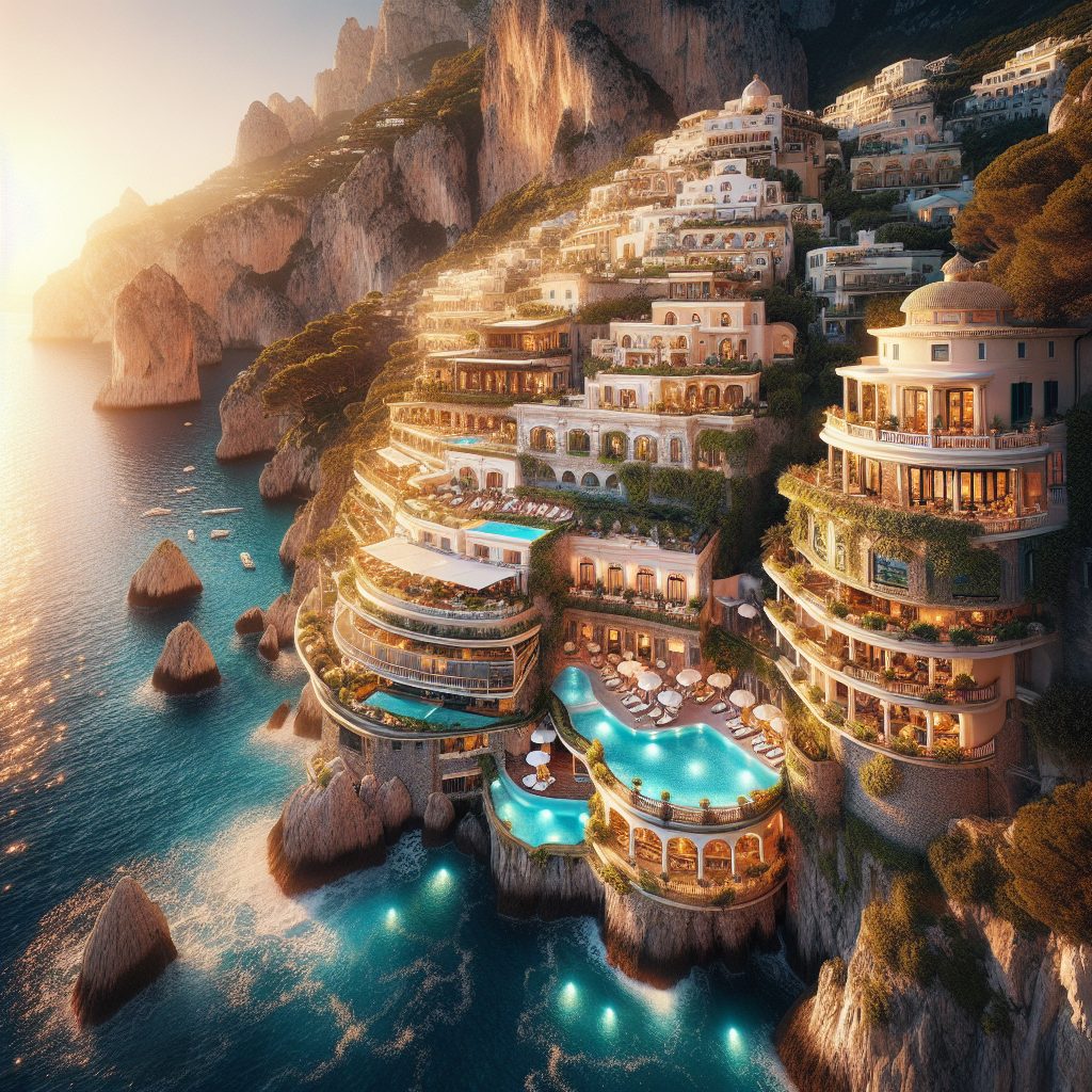 Capri Luxury Oceanfront Retreat Villas With Private Access And Pool