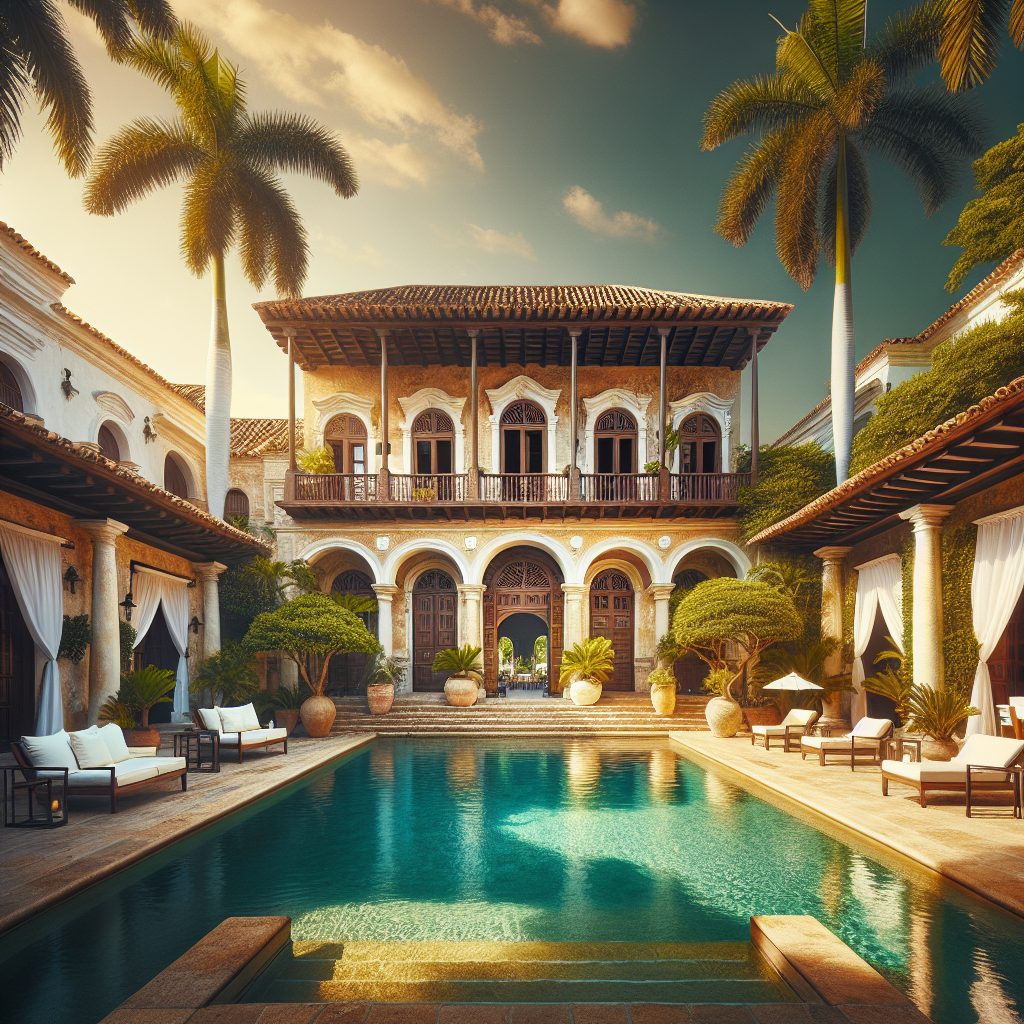 Cartagena Colonial Luxury Villas With Infinity Pool Courtyard