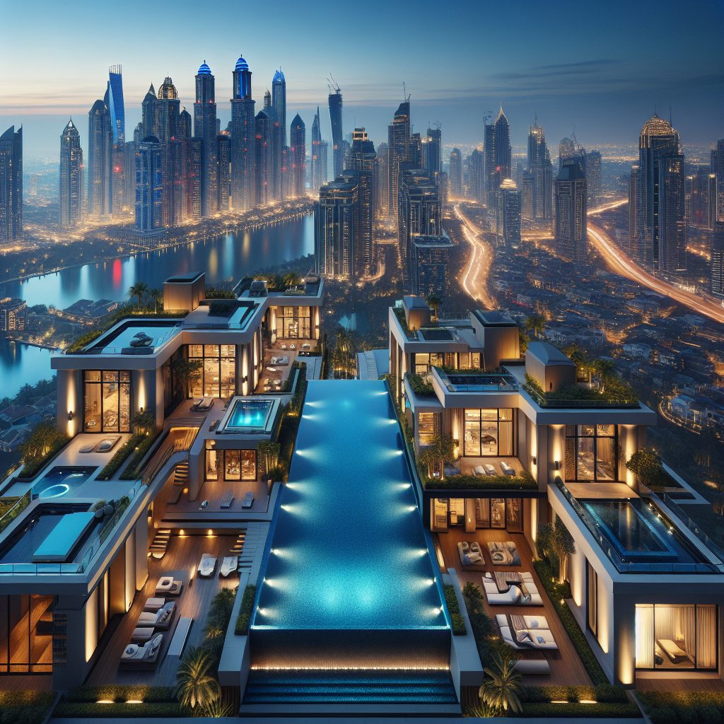Chicago Downtown Luxury Villas With Infinity Pool Skyline