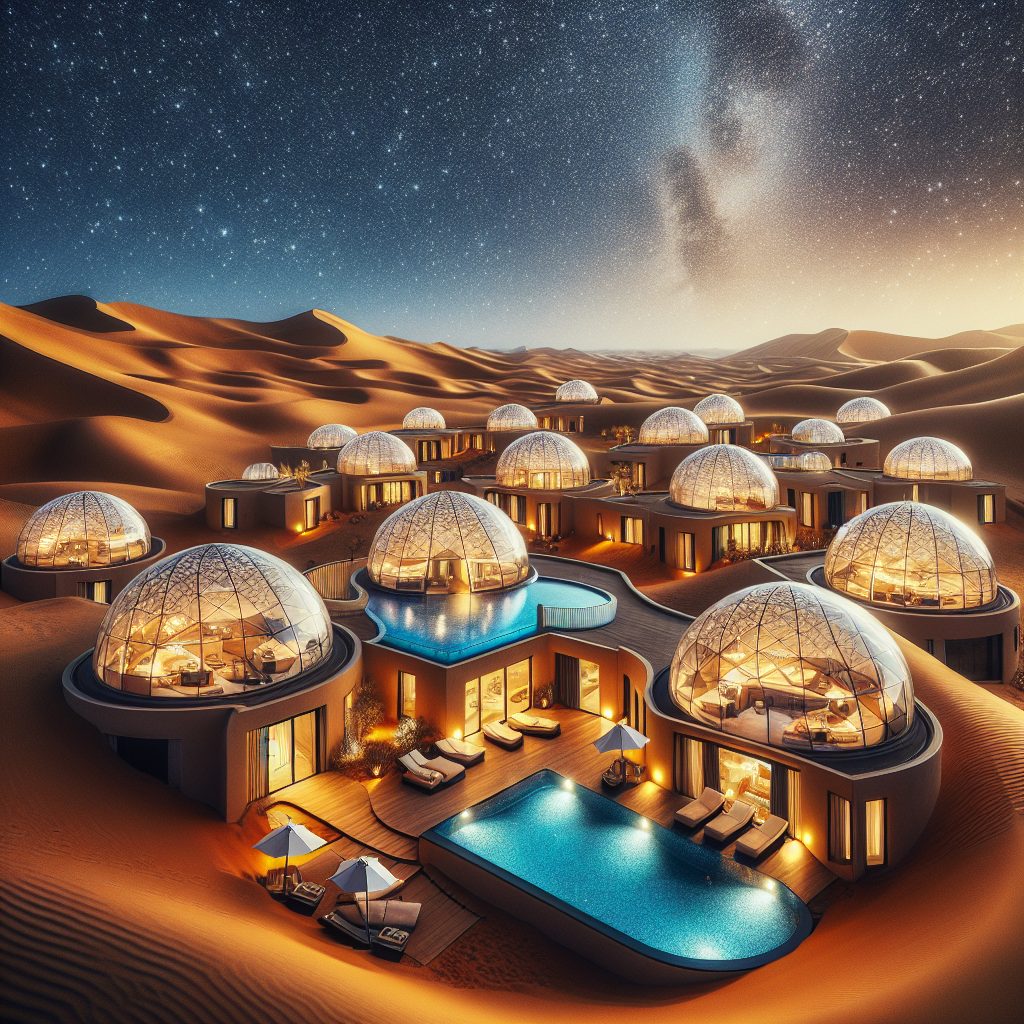 Dubai Desert Dome Villas With Stargazing Private Infinity Pool