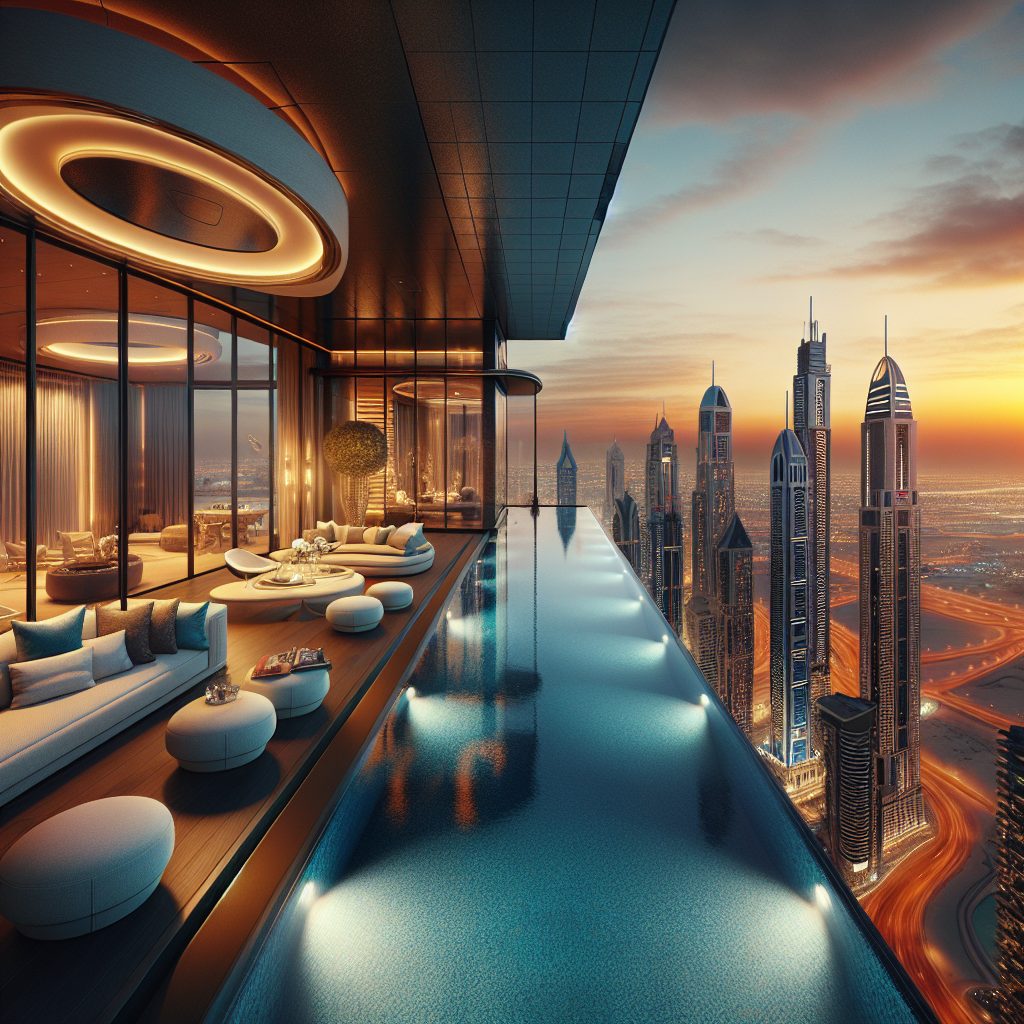 Dubai Elite Skyline Suites With Private Infinity Pool Deck