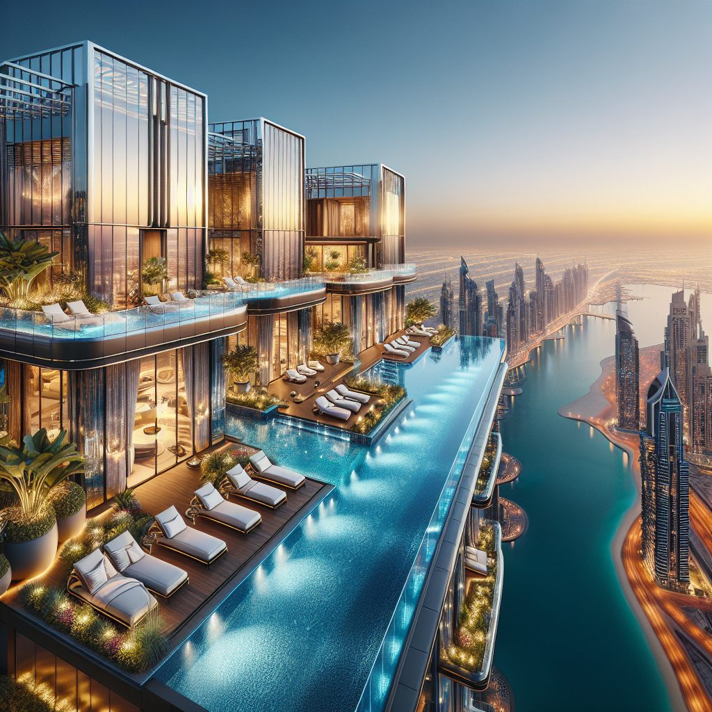 Dubai Luxury Sky Mansion Suites With Private Infinity Pool Deck
