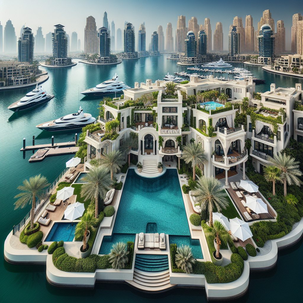 Dubai Marina Elite Villas With Infinity Pool Yacht Access