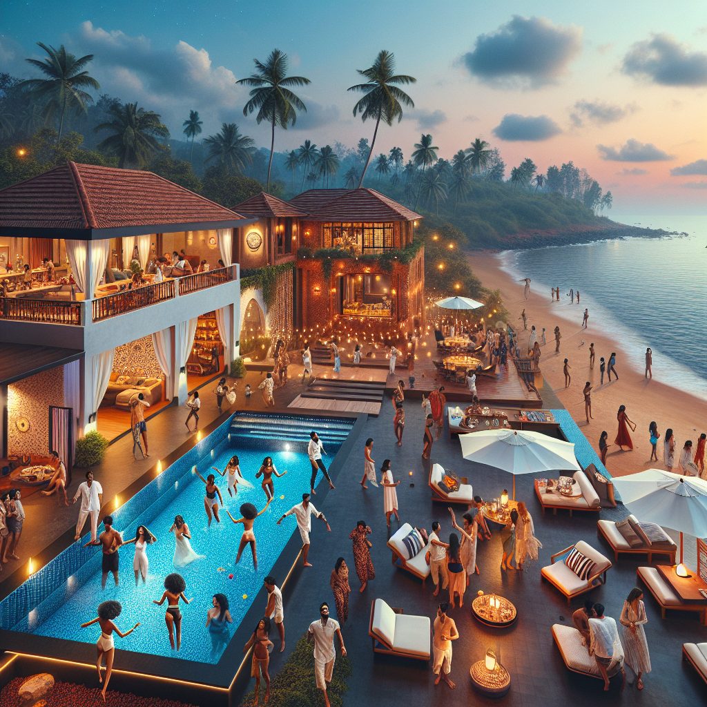 Goa Villas With Beach Party Infinity Pool