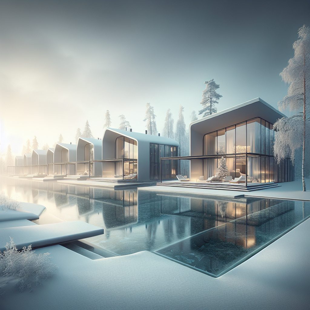 Helsinki Nordic Glass Villas With Infinity Pool Winter Experience