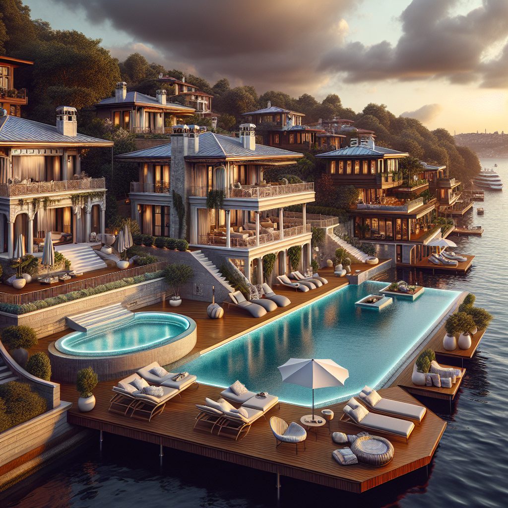 Istanbul Bosphorus Villas With Luxury Infinity Pool Deck