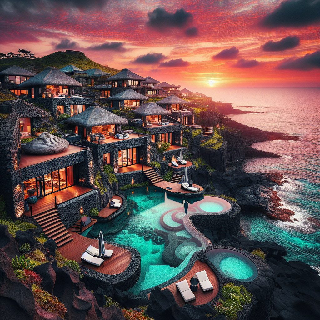 Jeju Volcanic Cliff Villas With Infinity Pool Ocean Views