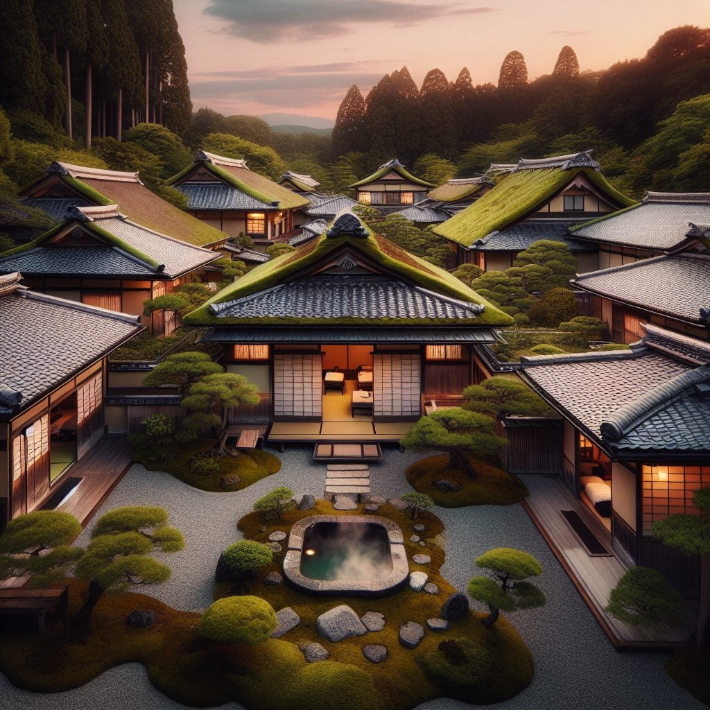 Kyoto Traditional Ryokan Villas With Private Onsen And Zen Garden