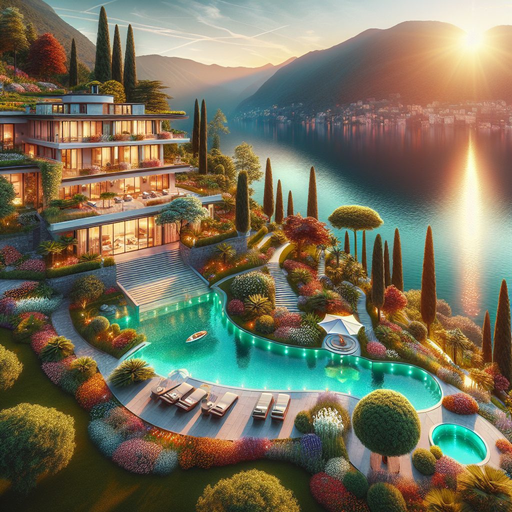 Lake Como Luxury Waterfront Estates With Private Infinity Pool Garden