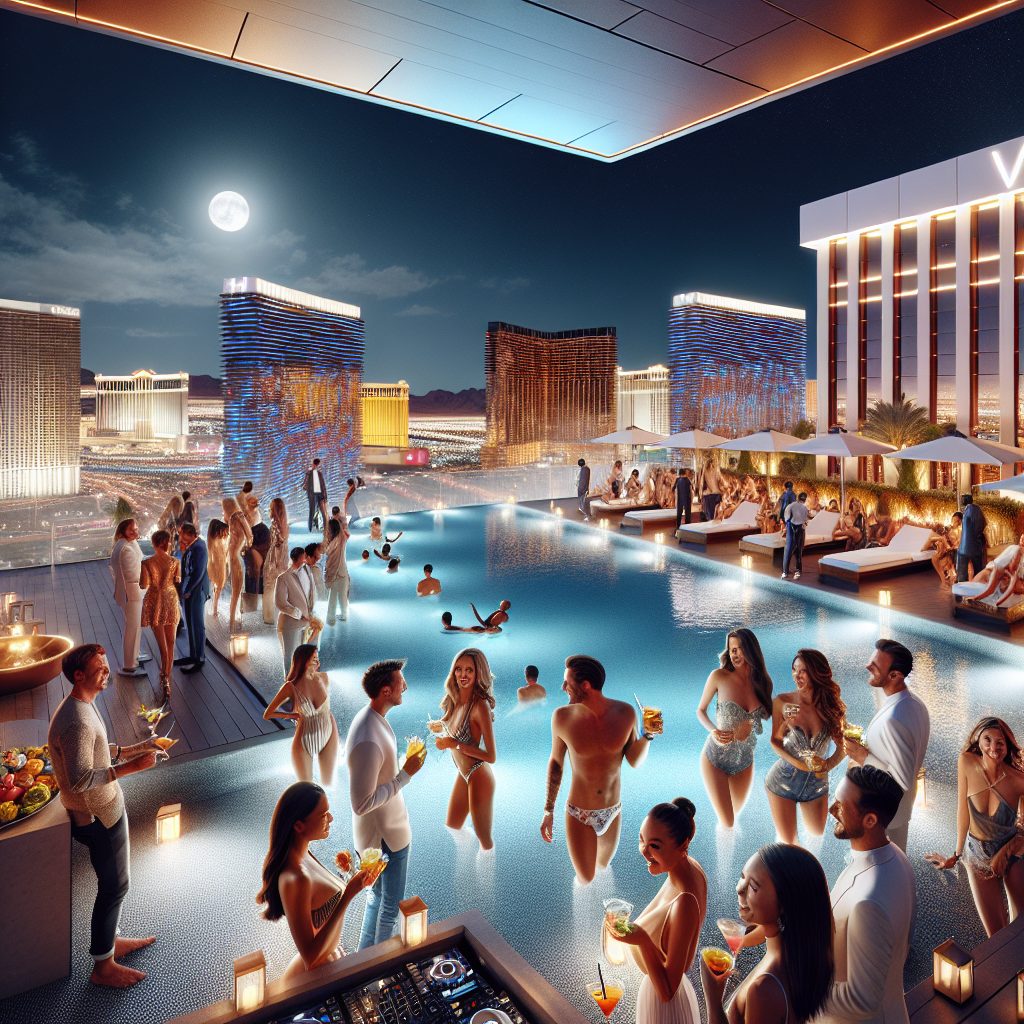 Las Vegas Mega Resort Suites With Rooftop Infinity Pool Party