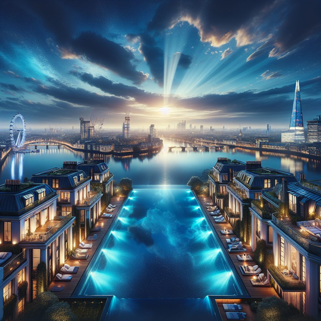 London Riverside Penthouses With Infinity Pool And City Skyline Views