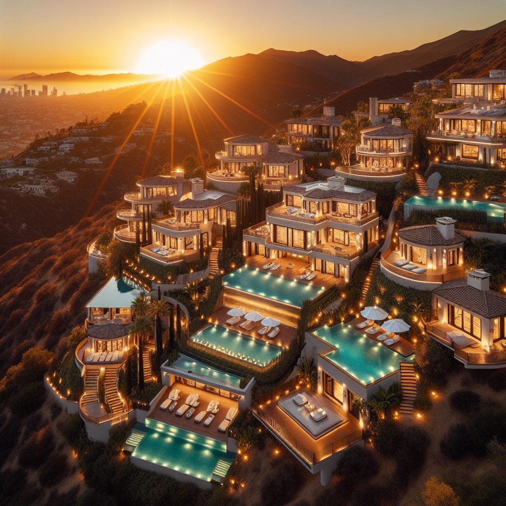 Los Angeles Hollywood Hills Villas With Infinity Pool Sunset Deck