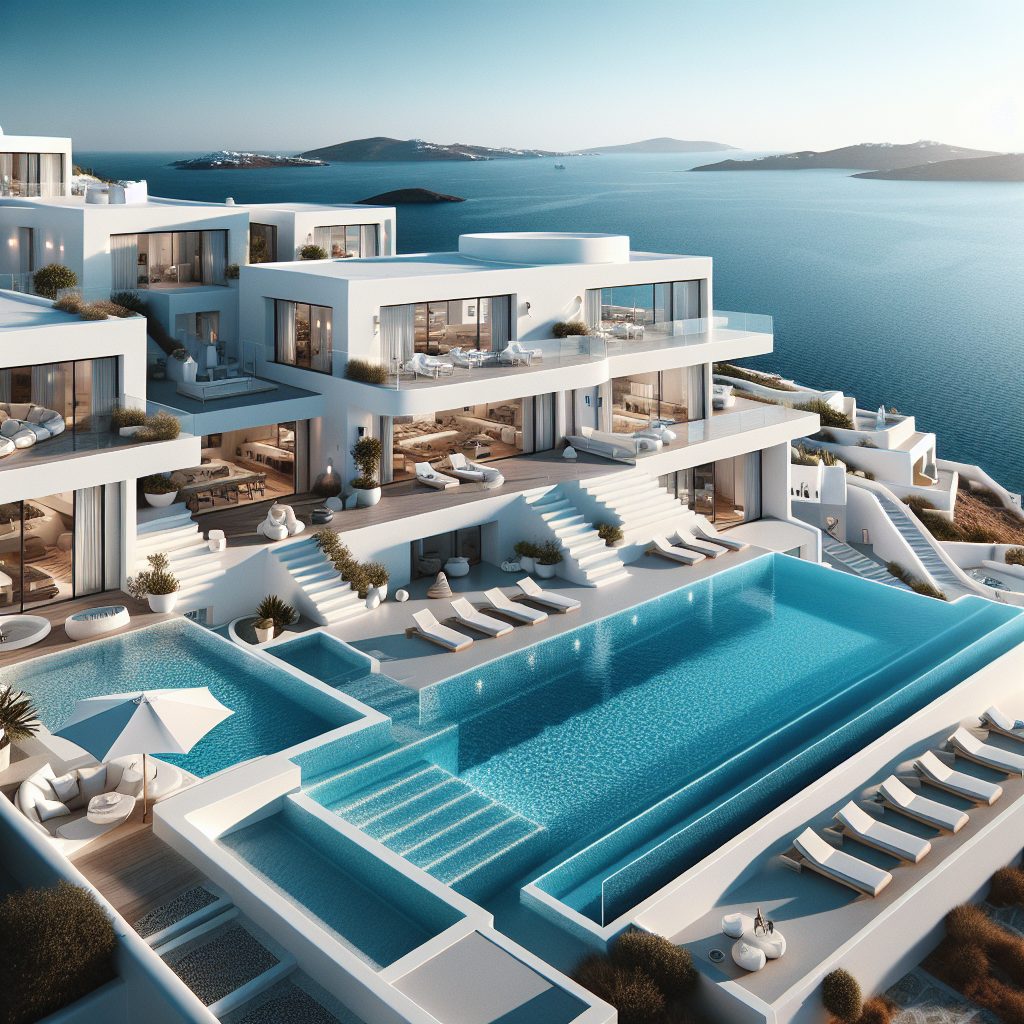 Mykonos Chic Villas With White Design Infinity Pool
