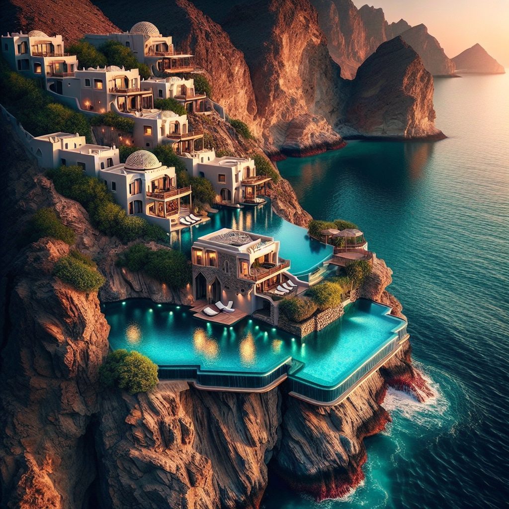 Oman Coastal Hidden Villas With Infinity Pool Ocean Escape