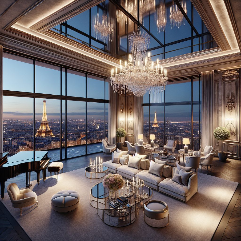 Paris Luxury Penthouse Suites With Eiffel Tower Infinity Balcony