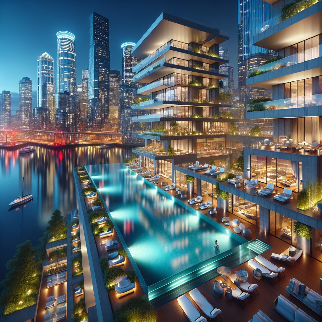 Seattle Modern Waterfront Hotels With Infinity Pool Lounge