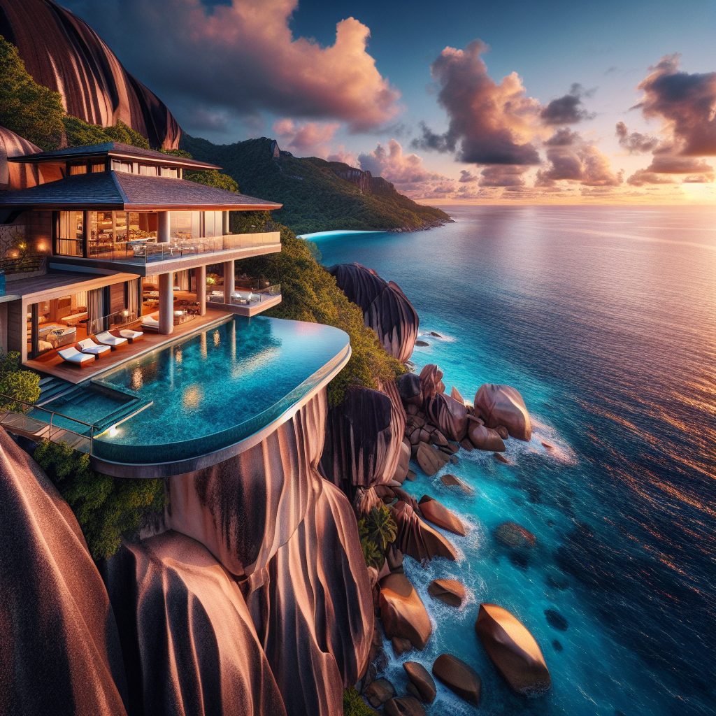 Seychelles Granite Cliff Villas With Infinity Pool Ocean Panorama