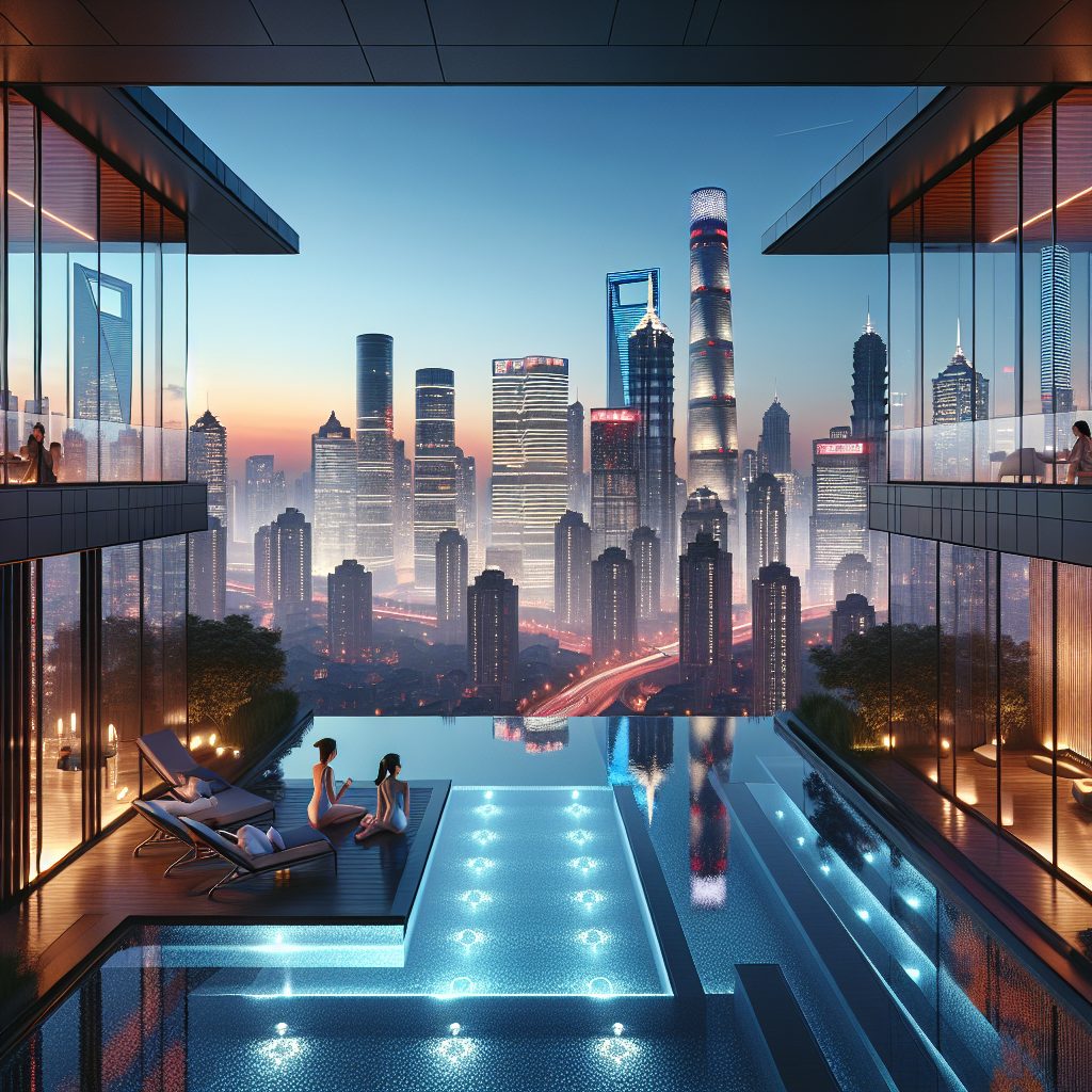 Shanghai Villas With Skyline Infinity Pool Living