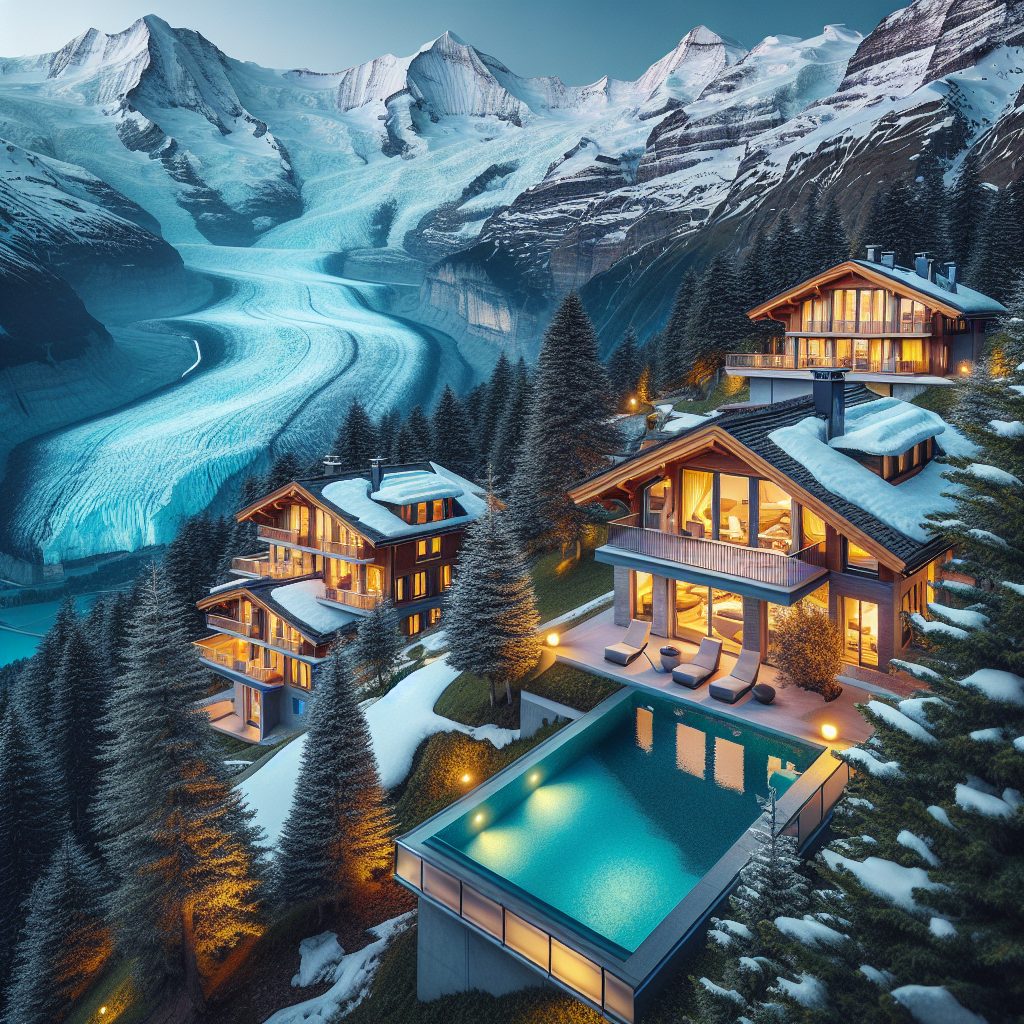 Switzerland Glacier View Villas With Heated Infinity Pool Experience