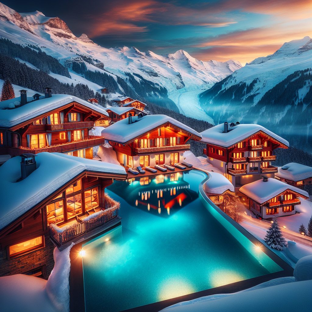 Switzerland Ice Chalet Villas With Heated Infinity Pool