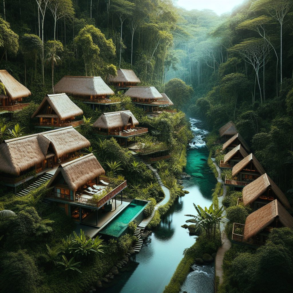 Ubud Eco Jungle Retreat Villas With Natural River Infinity Pool